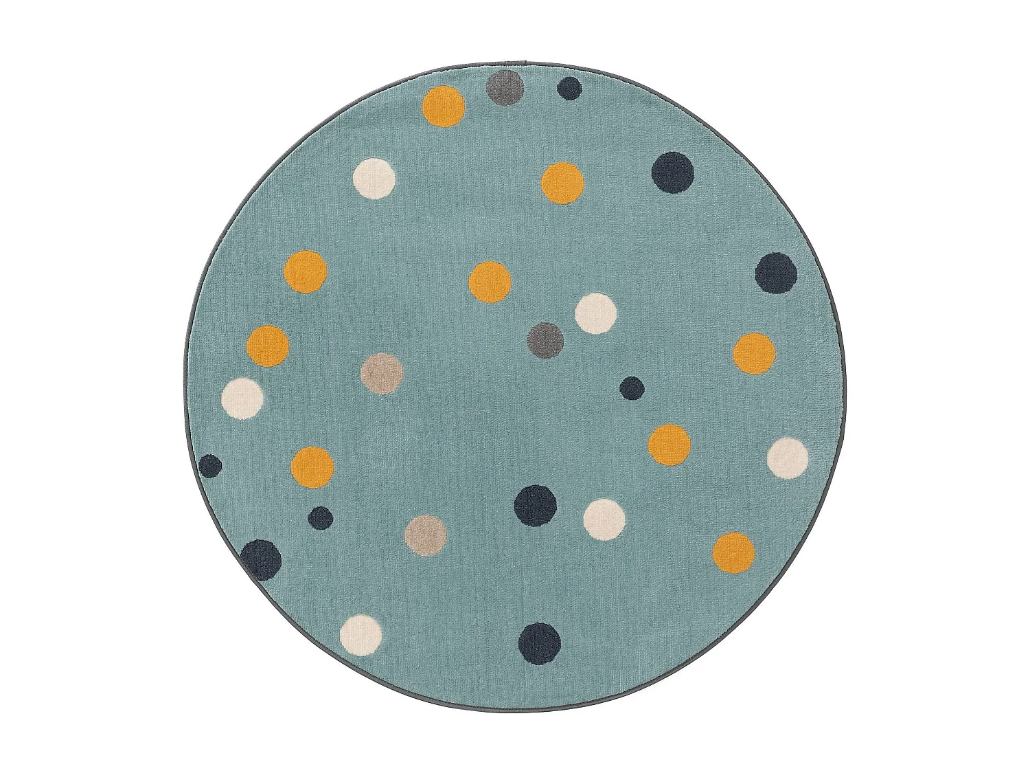 Tapis enfant Juno Multicouleur/Bleu ø 120 cm rond