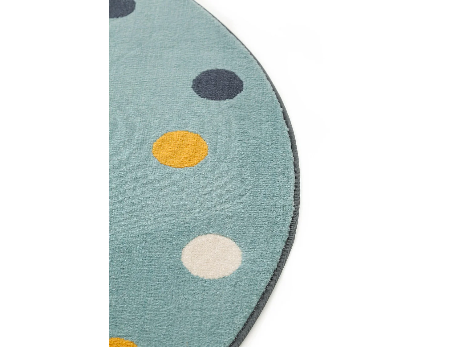 Tapis enfant Juno Multicouleur/Bleu ø 120 cm rond