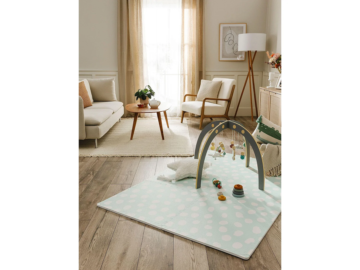 Tapis de jeu Savannah Menthe 120x180 cm
