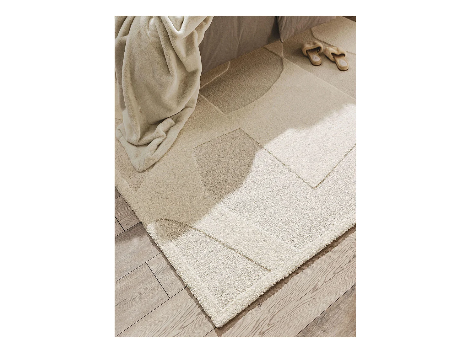 Tapis Eve Crème/Beige 140x200 cm