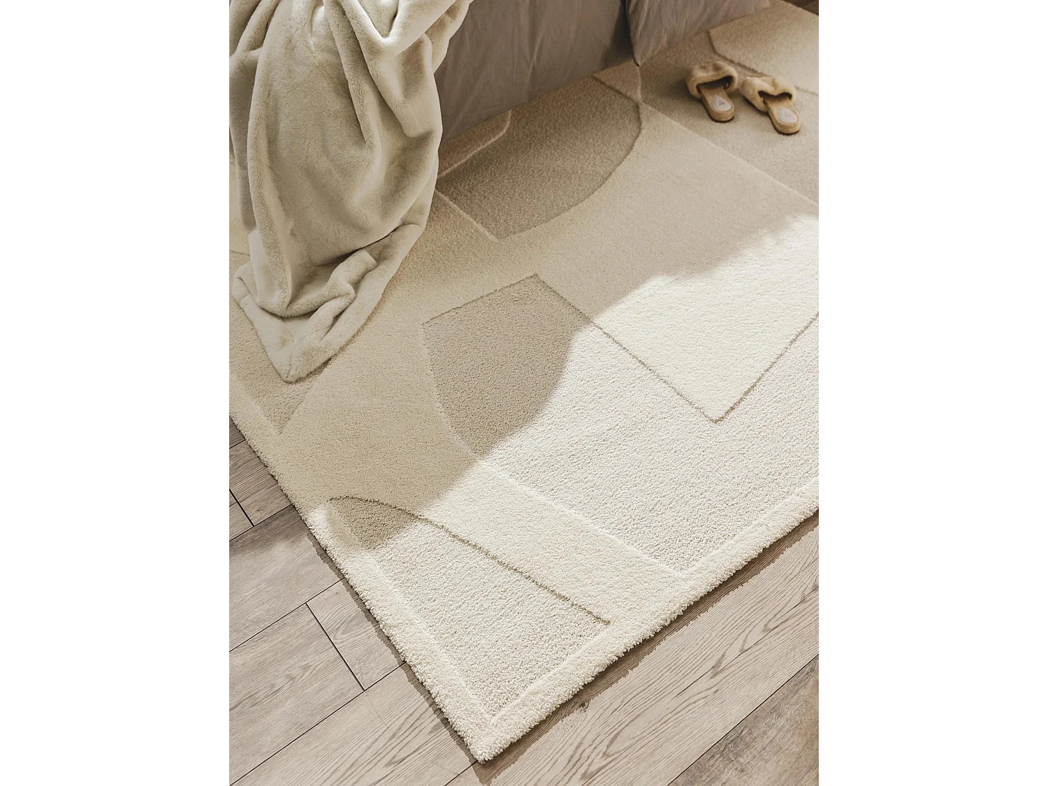 Tapis Eve Crème/Beige 140x200 cm