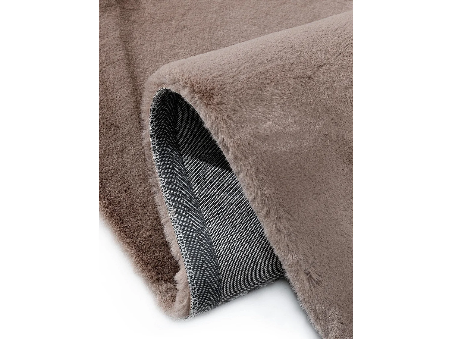 Tapis de fourrure Dave Taupe 120x170 cm