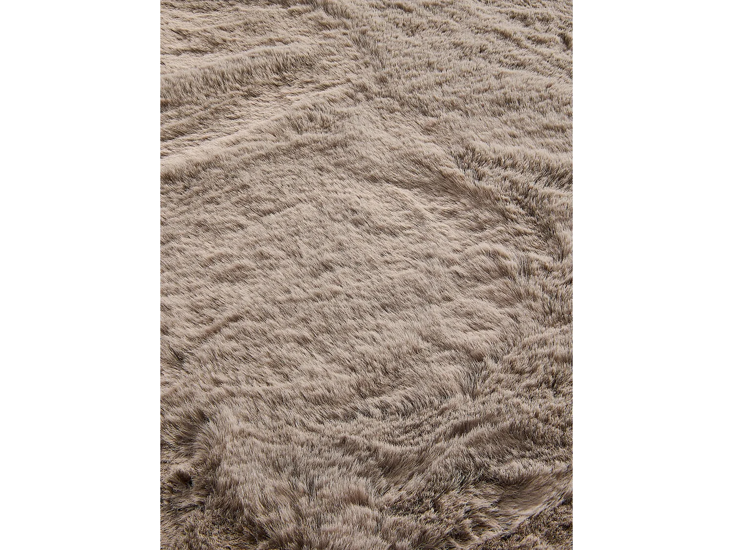 Tapis de fourrure Dave Taupe 120x170 cm