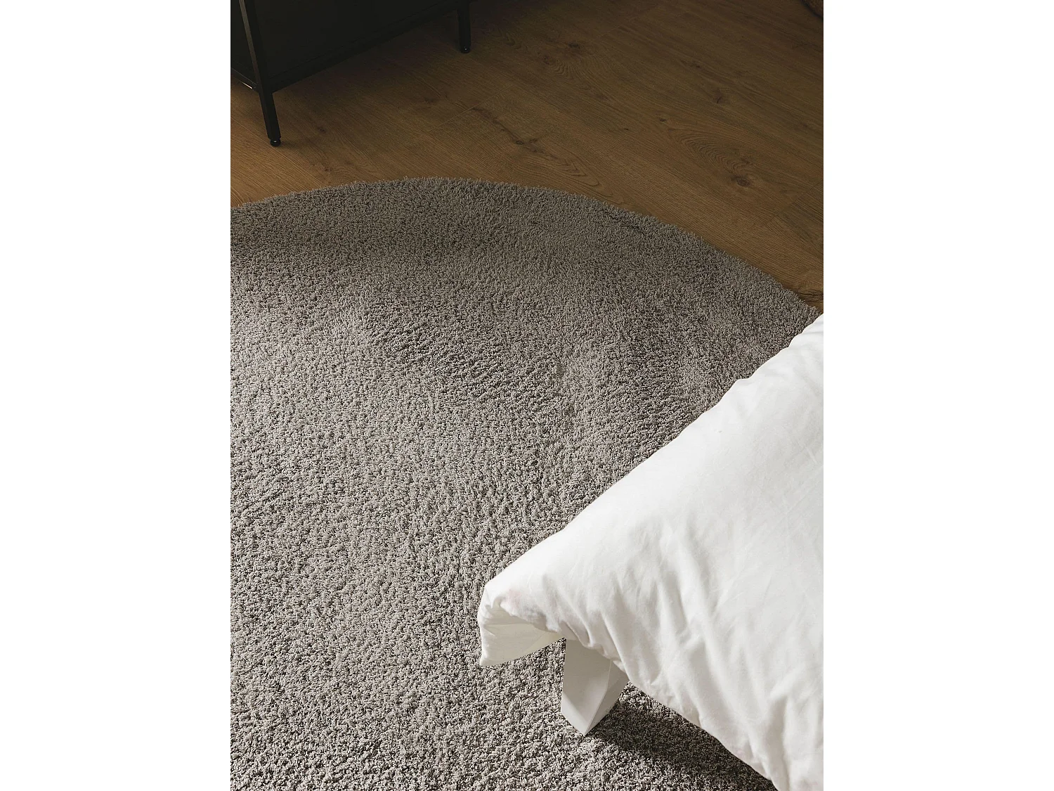 Tapis à poils longs rond Soda Gris ø 200 cm rond