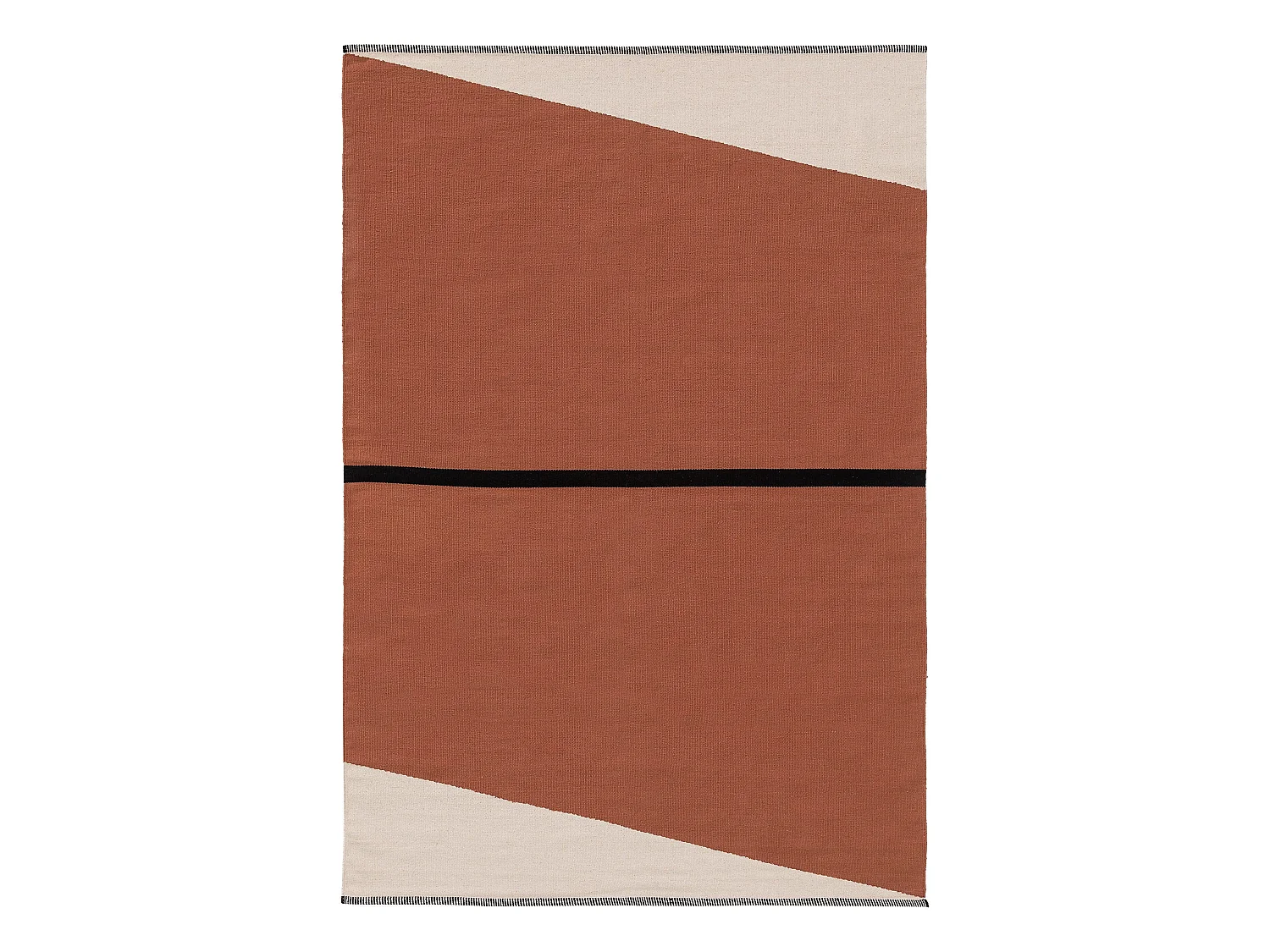 Tapis en coton Lenny Terracotta 160x230 cm