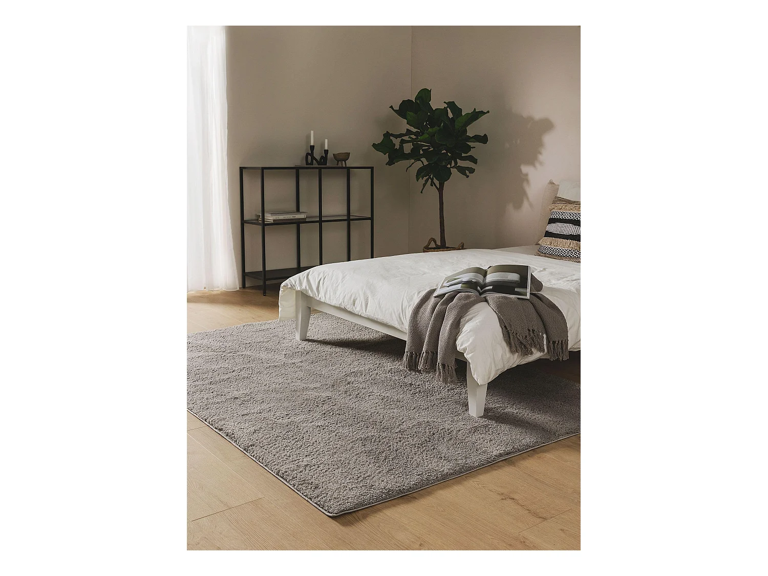 Tapis à poils longs Soda Gris 120x170 cm