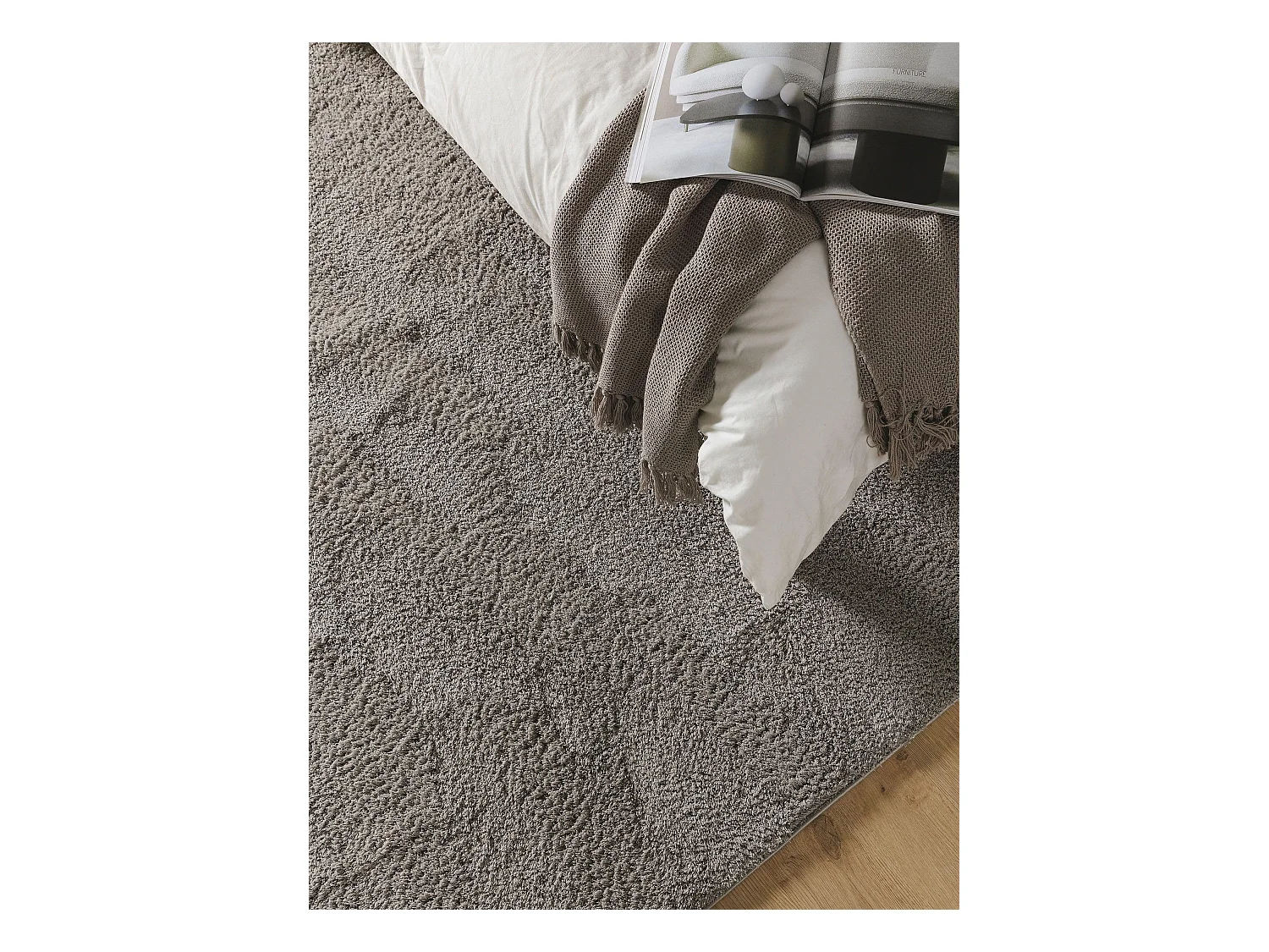 Tapis à poils longs Soda Gris 120x170 cm