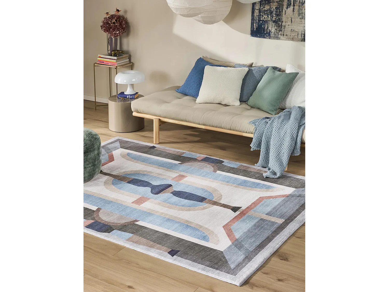 Tapis Mara Multicouleur/Bleu 200x300 cm
