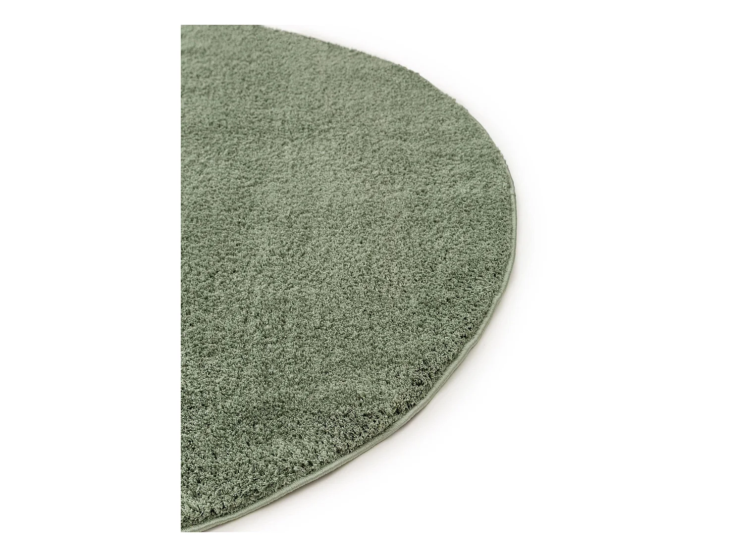 Tapis à poils longs rond Soda Vert clair ø 160 cm rond