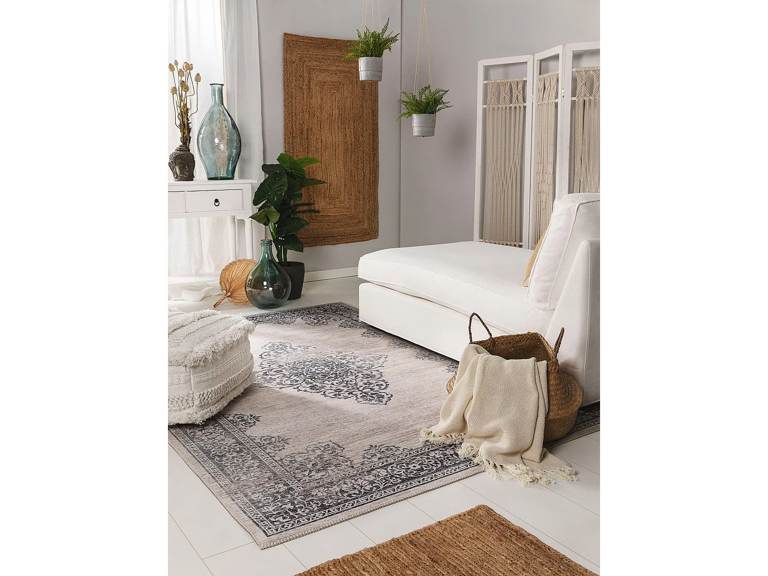 Tapis Laury Gris 80x150 cm