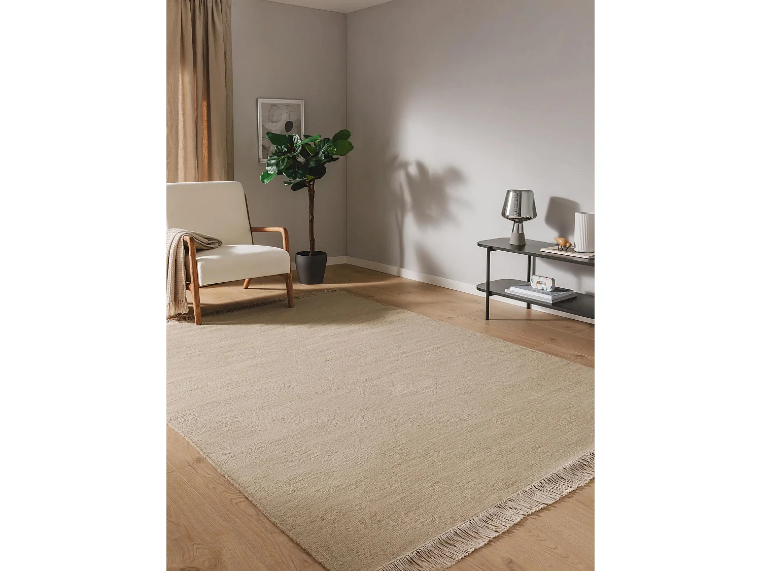 Tapis de laine Liv Beige 120x170 cm