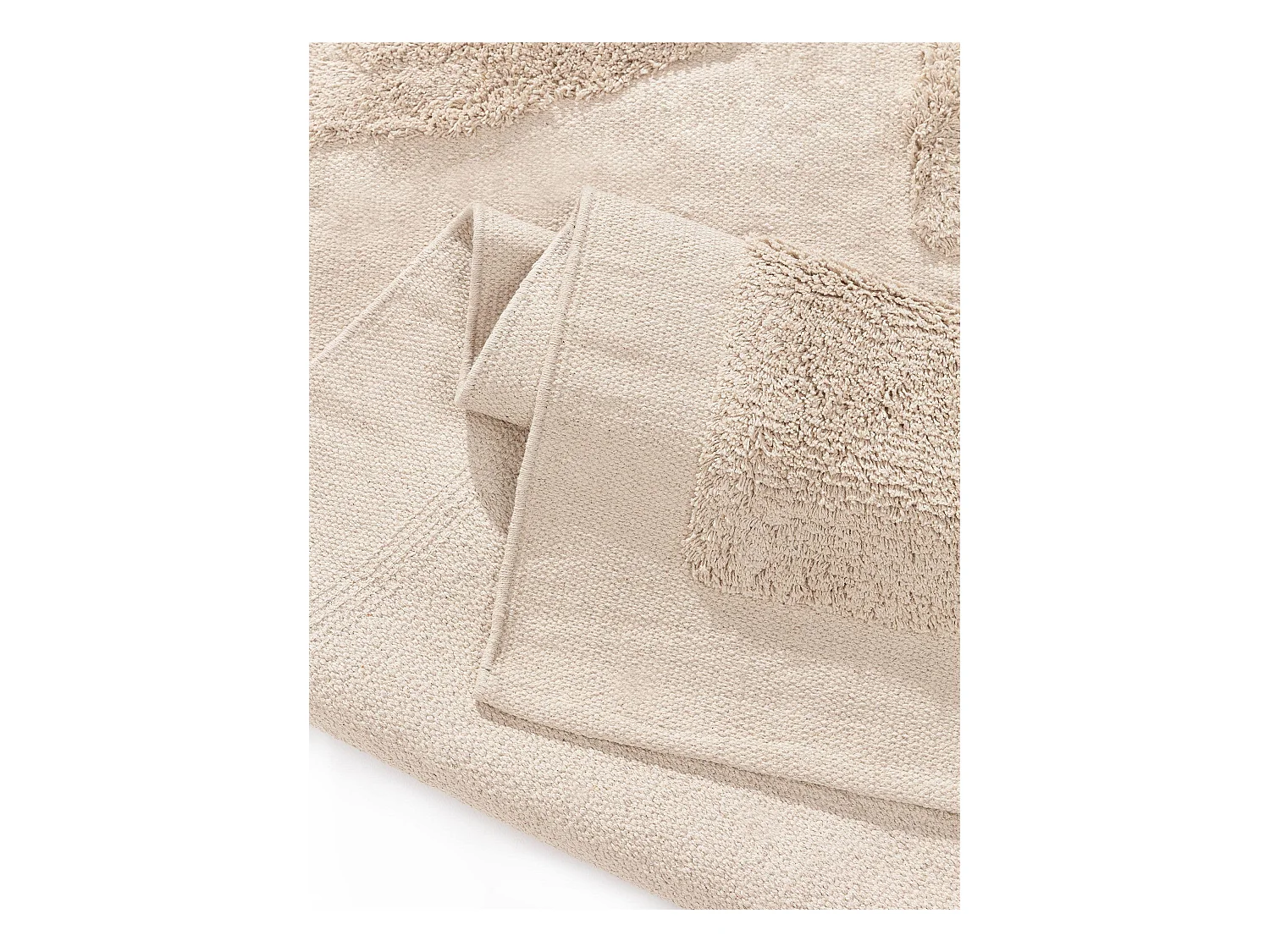 Tapis en coton Isla Beige 120x170 cm