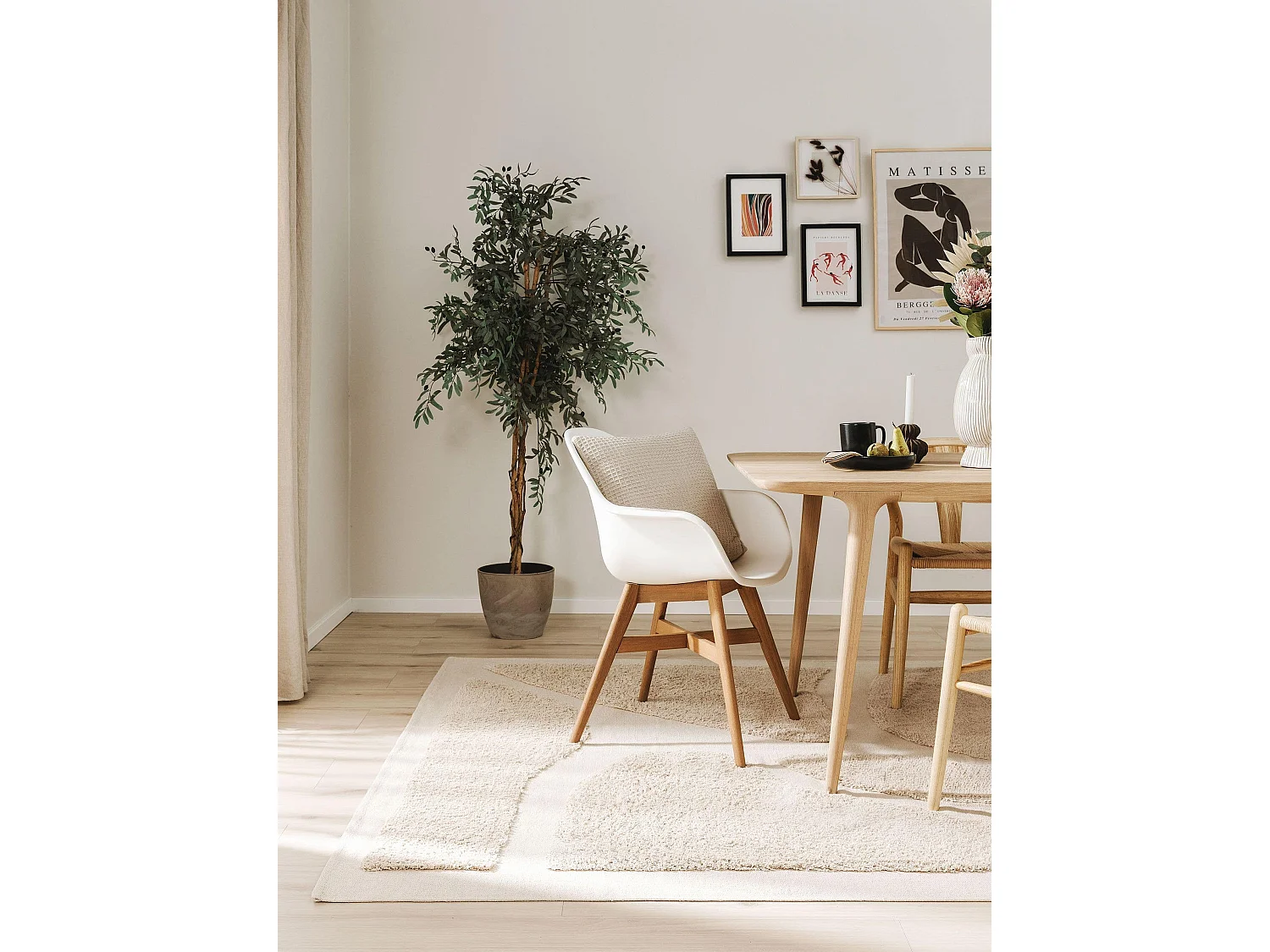 Tapis en coton Isla Beige 120x170 cm