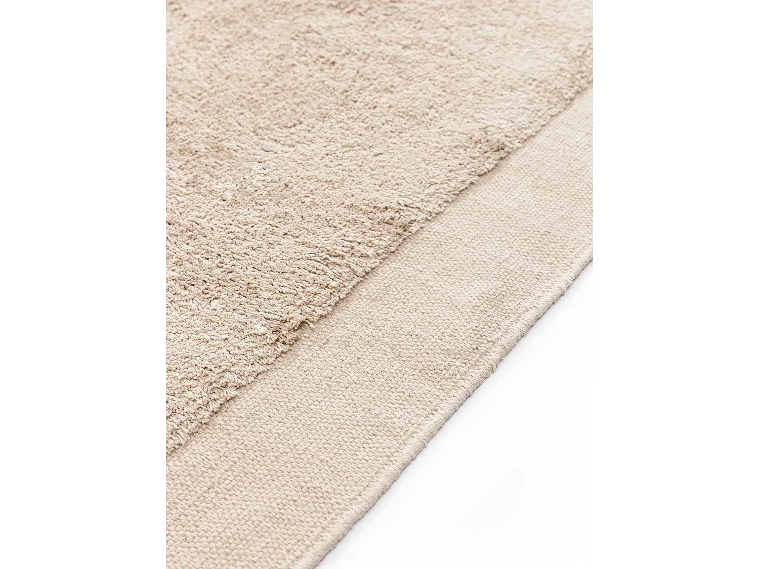 Tapis en coton Isla Beige 120x170 cm