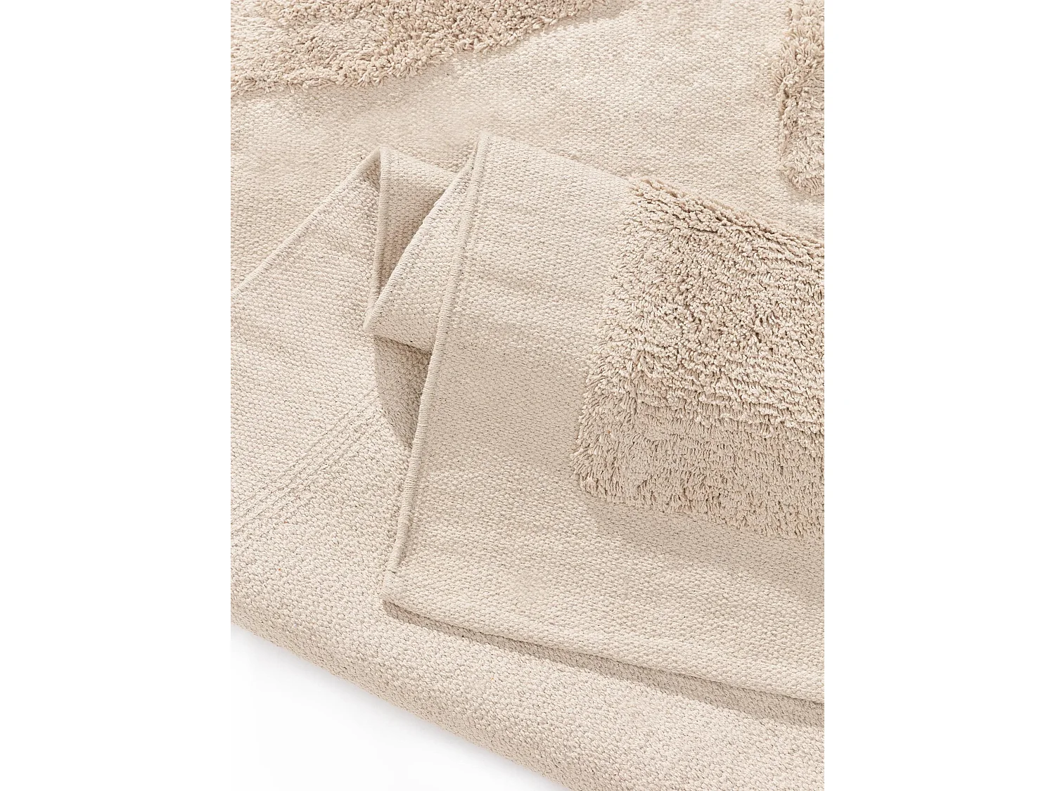 Tapis en coton Isla Beige 120x170 cm