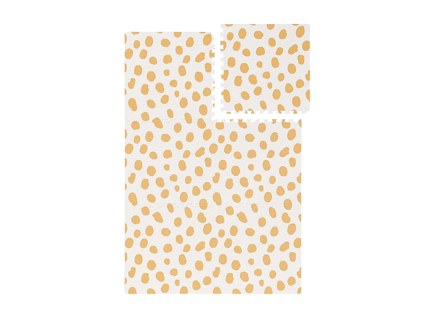 Tapis de jeu Savannah Crème/Jaune 120x180 cm
