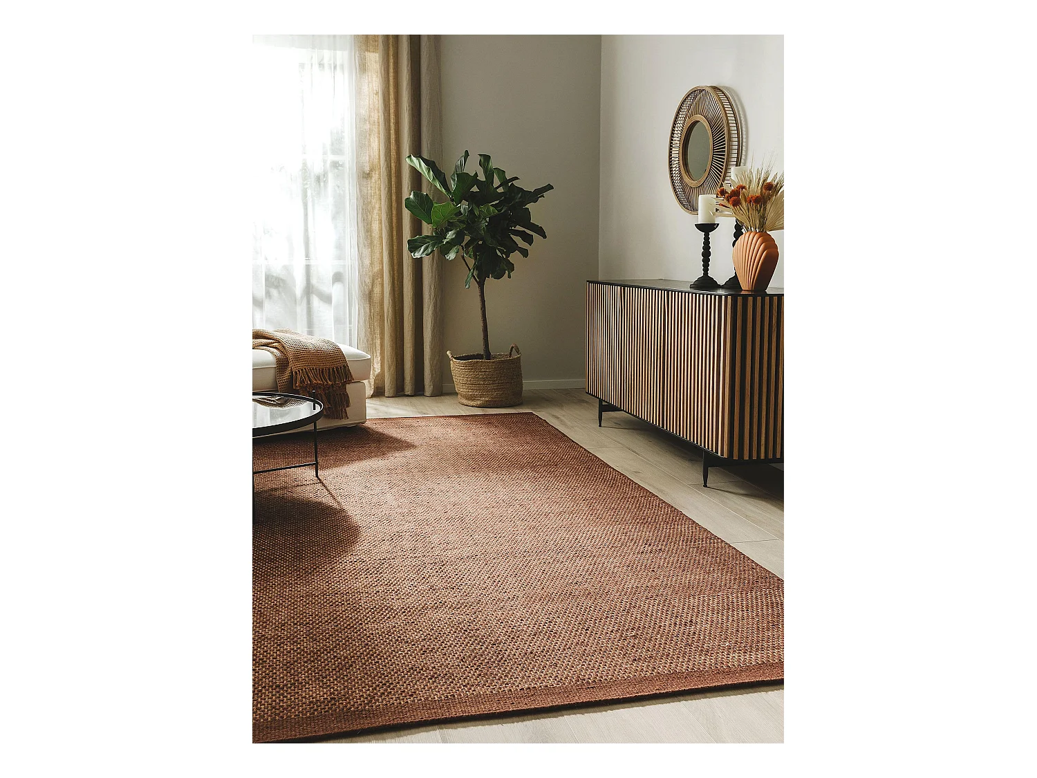 Tapis de laine Rocco Marron 200x300 cm