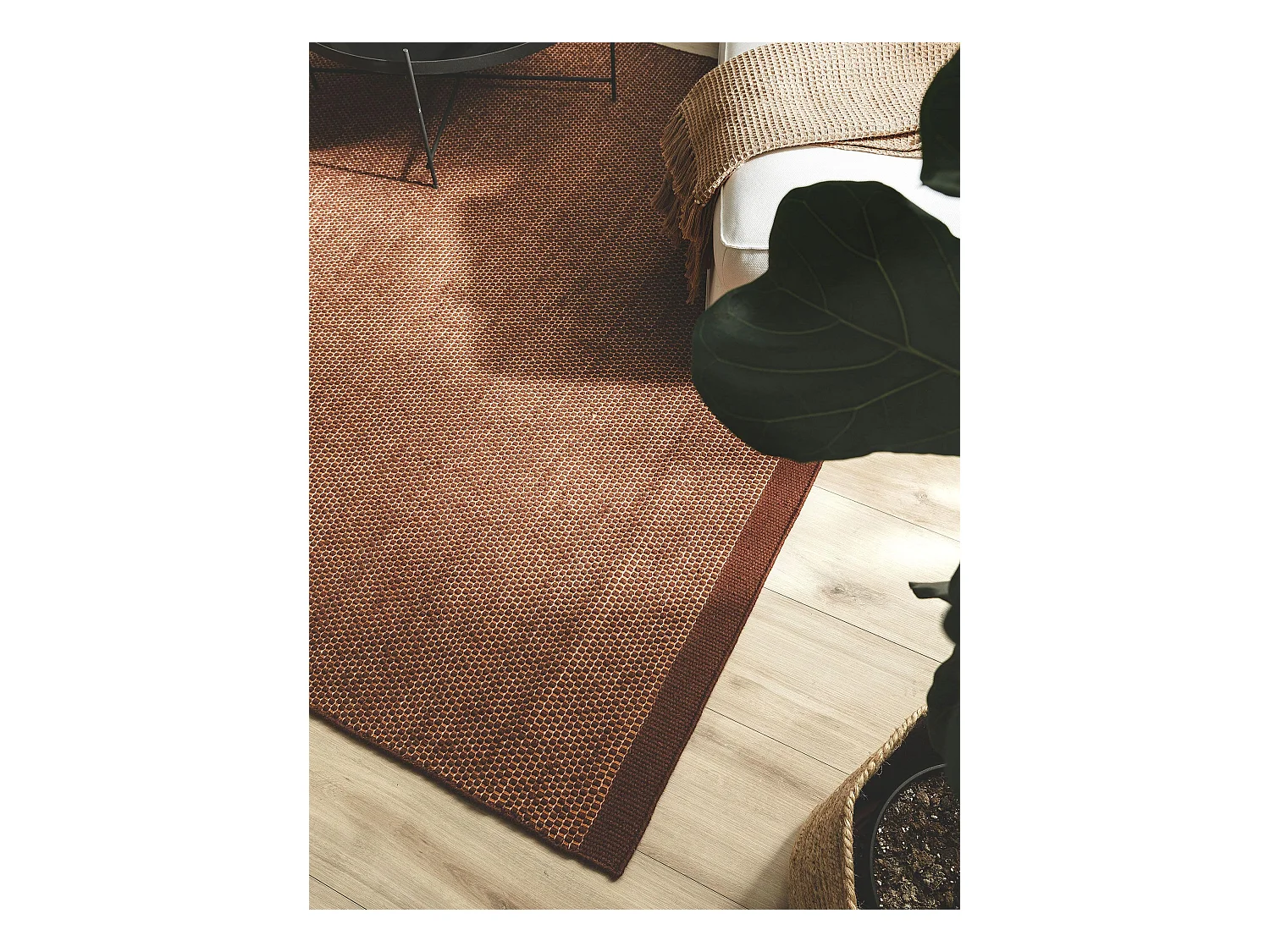 Tapis de laine Rocco Marron 200x300 cm