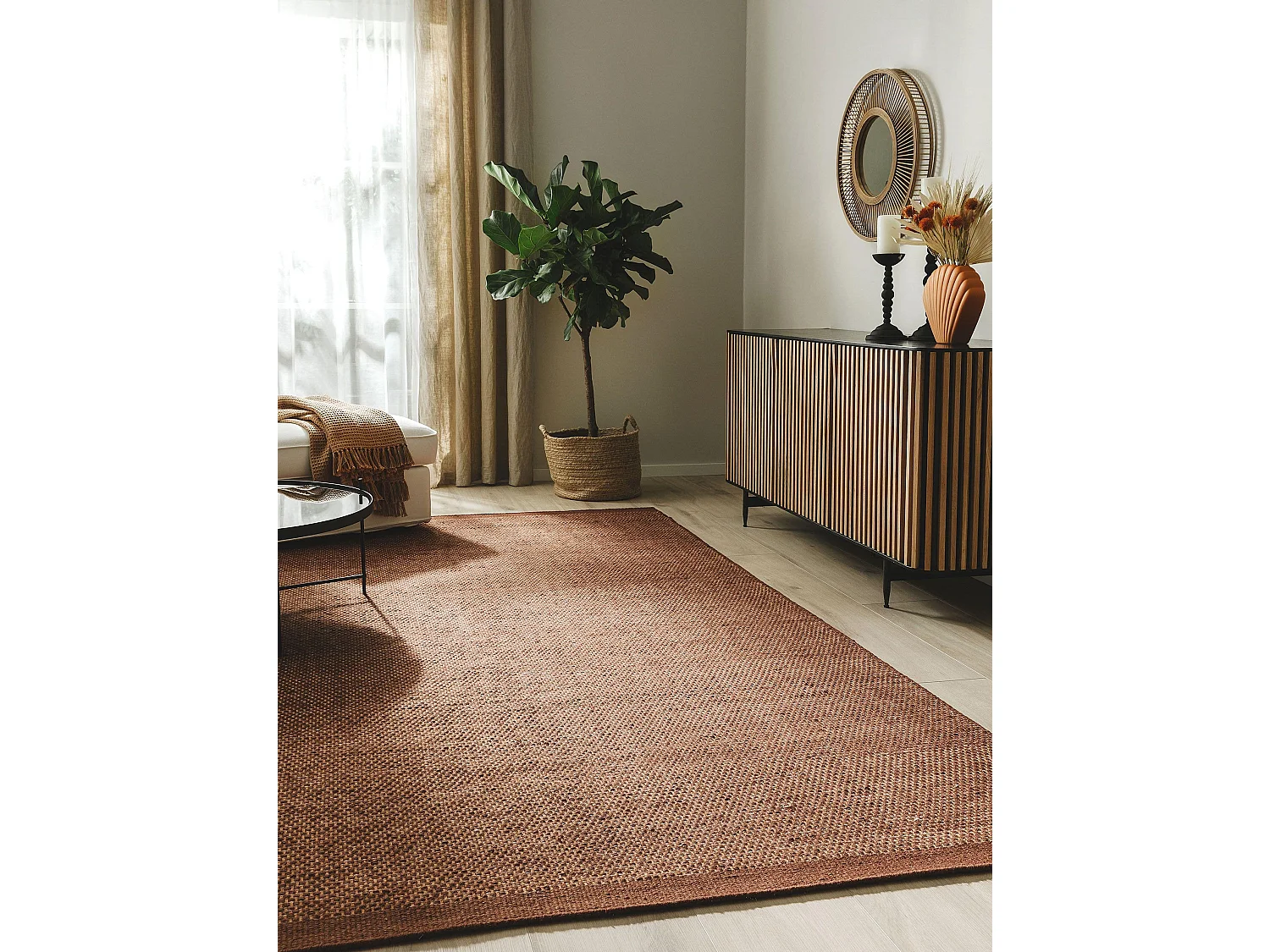Tapis de laine Rocco Marron 200x300 cm