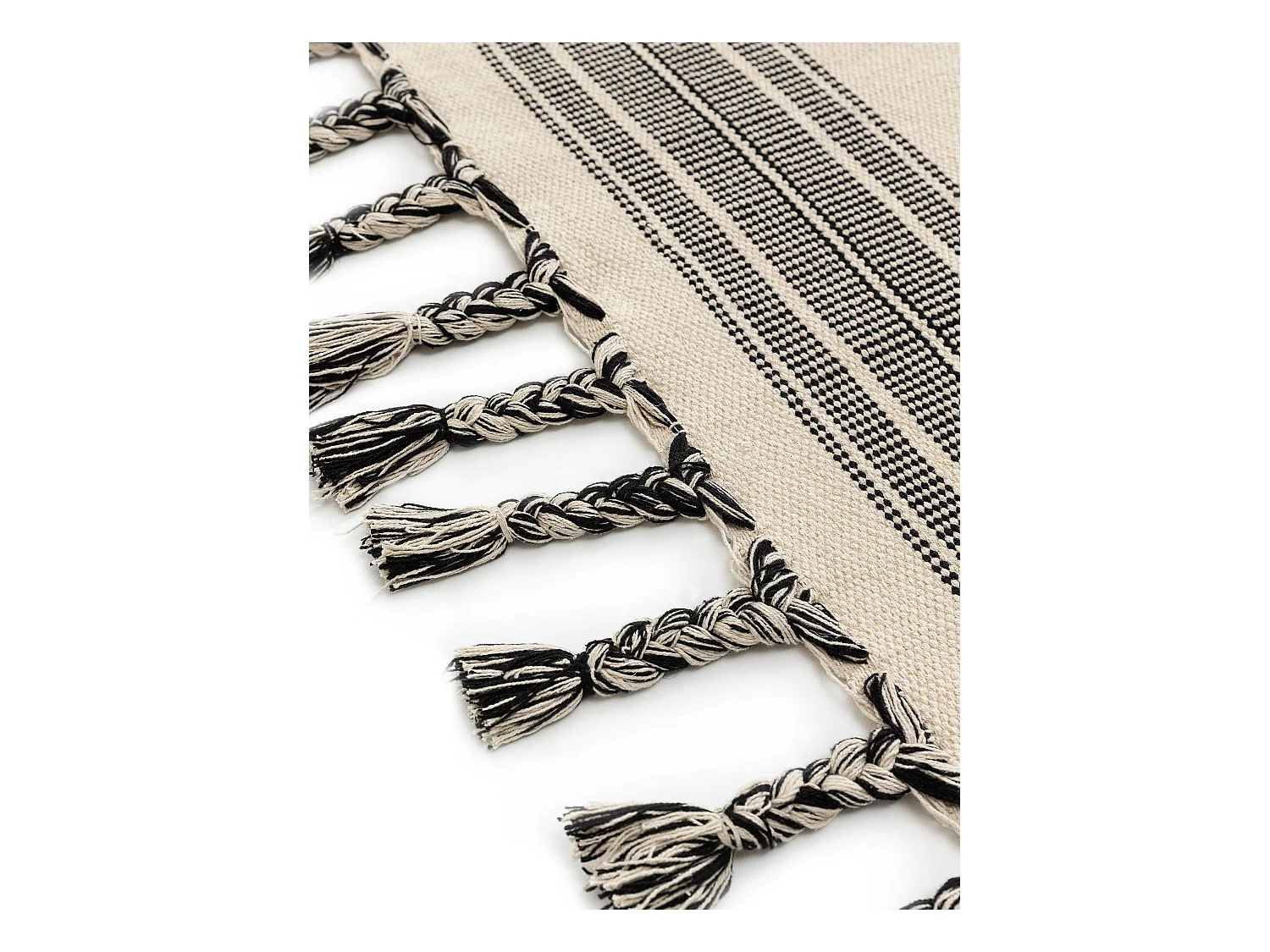 Tapis en coton Gibson Noir & Blanc 200x300 cm