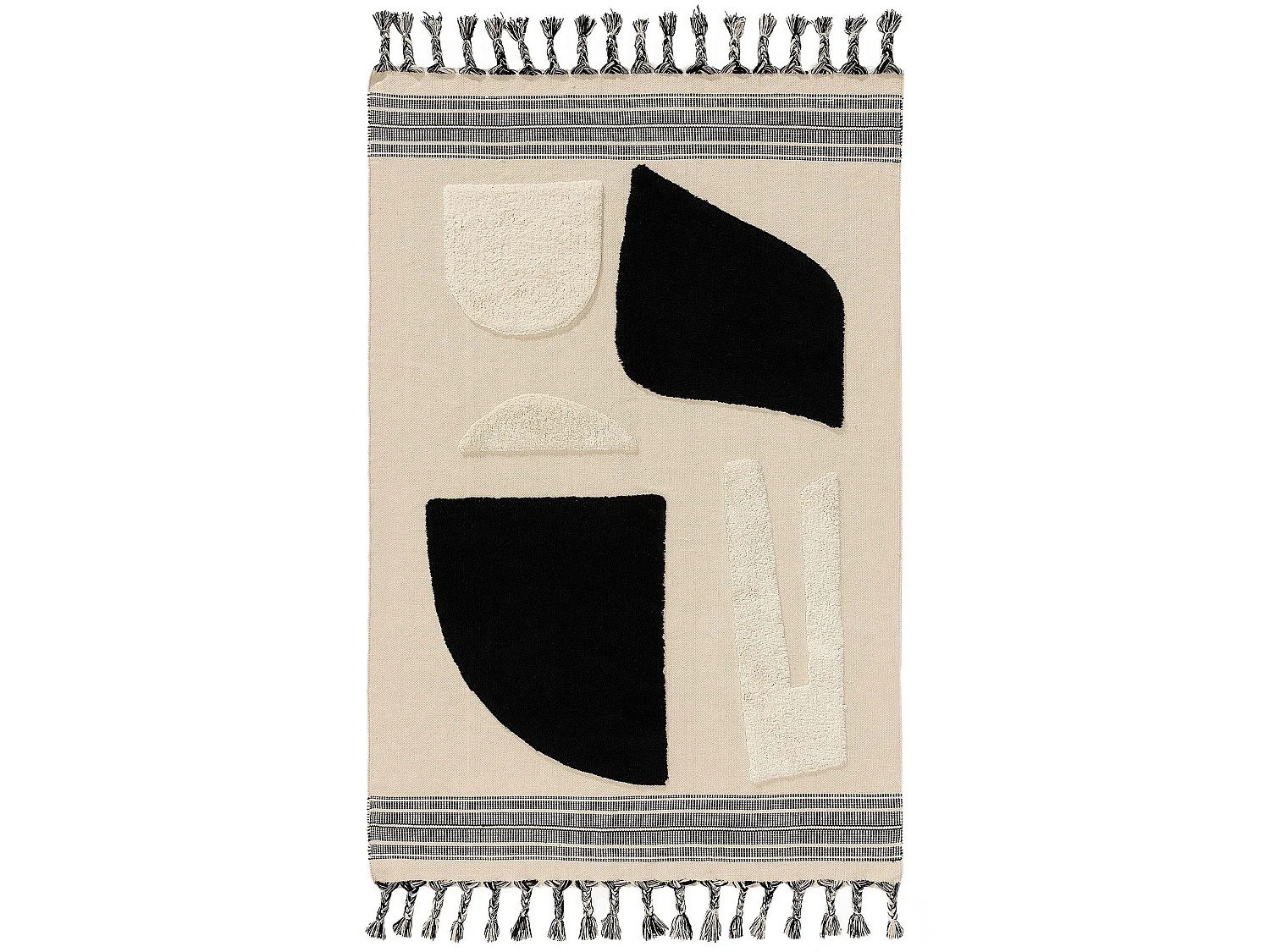 Tapis en coton Gibson Noir & Blanc 200x300 cm
