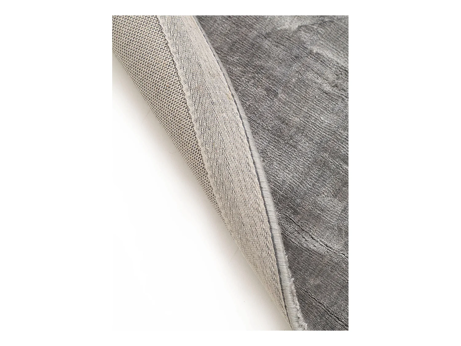 Tapis en viscose Rond Nela Gris ø 120 cm rond