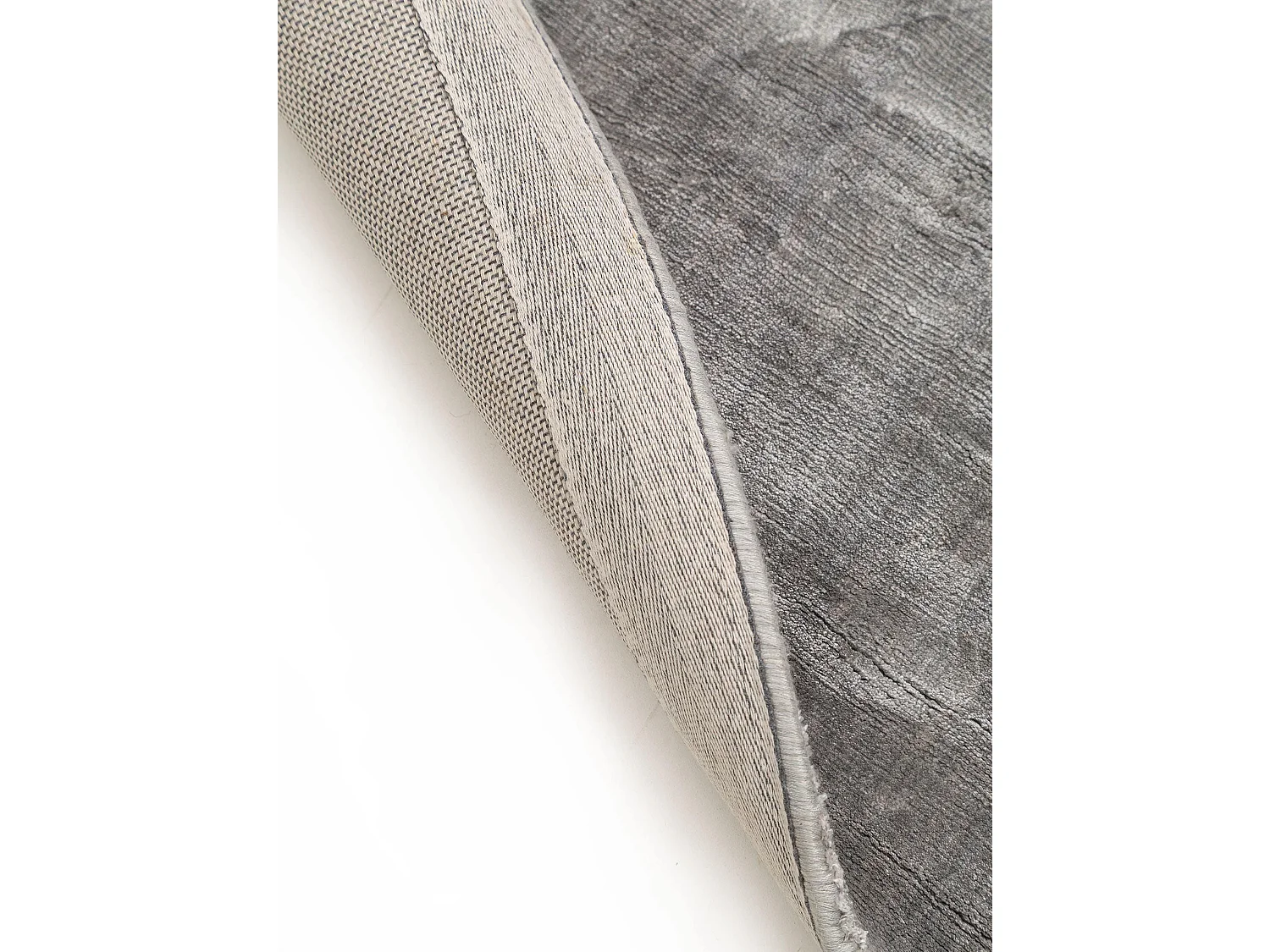 Tapis en viscose Rond Nela Gris ø 120 cm rond