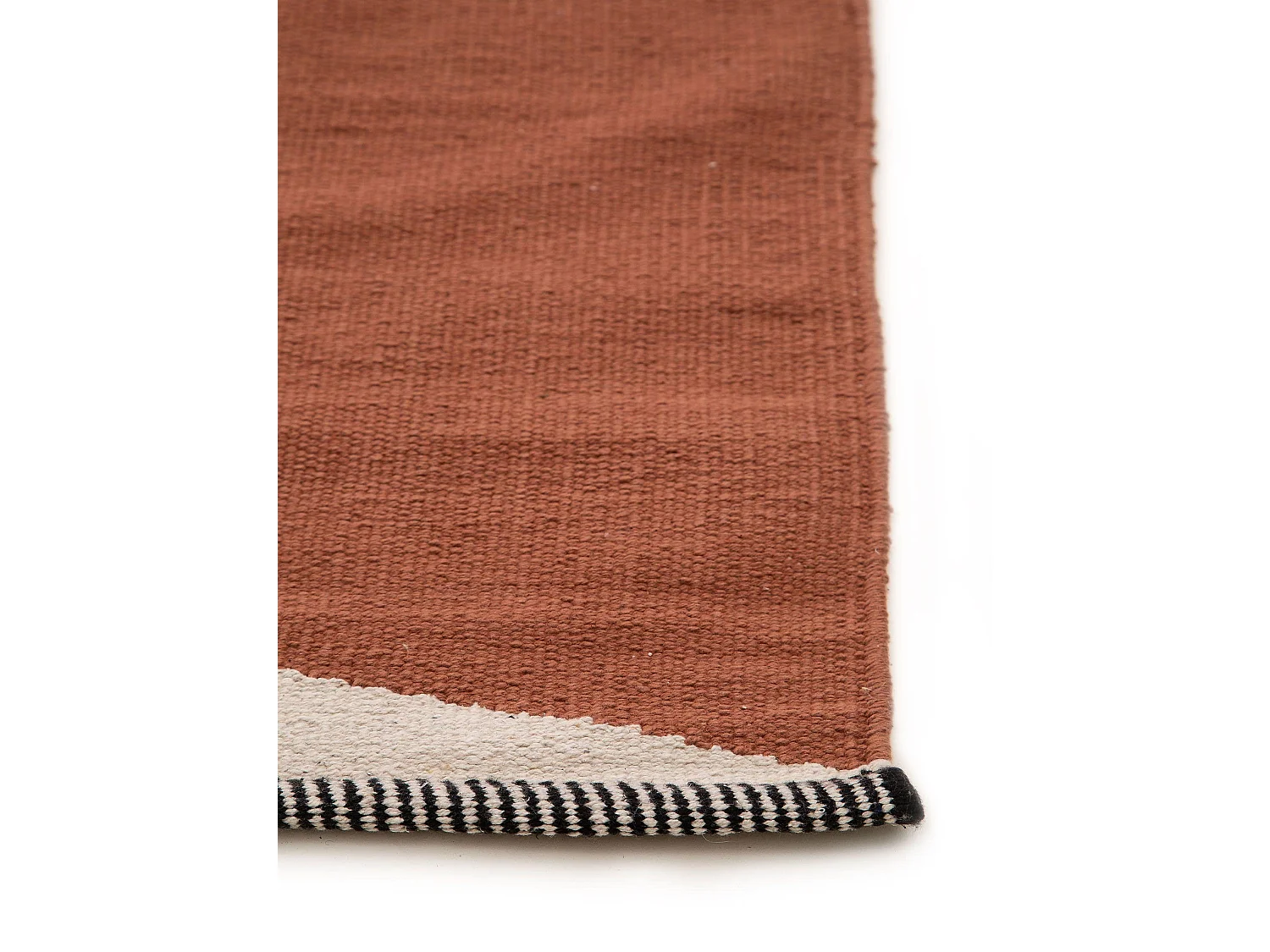 Tapis en coton Lenny Terracotta 60x100 cm