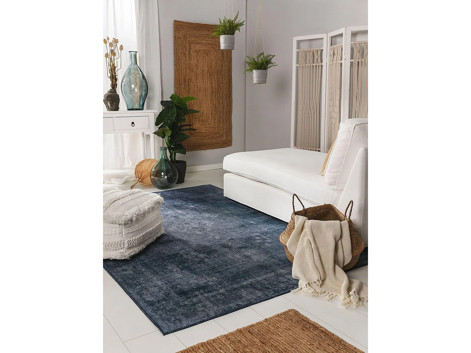 Tapis Laury Bleu 80x150 cm