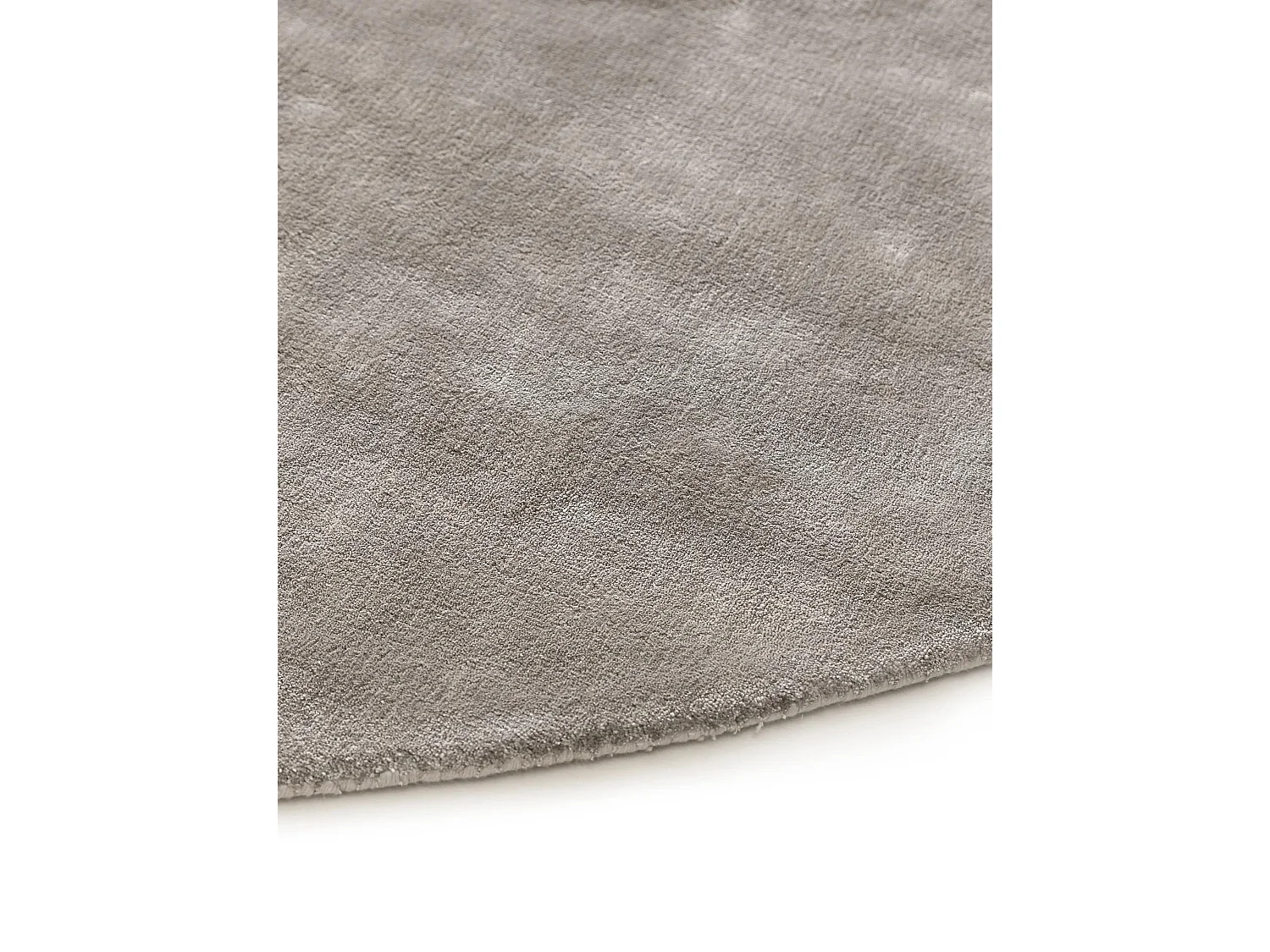 Tapis en viscose Rond Nela Gris ø 200 cm rond