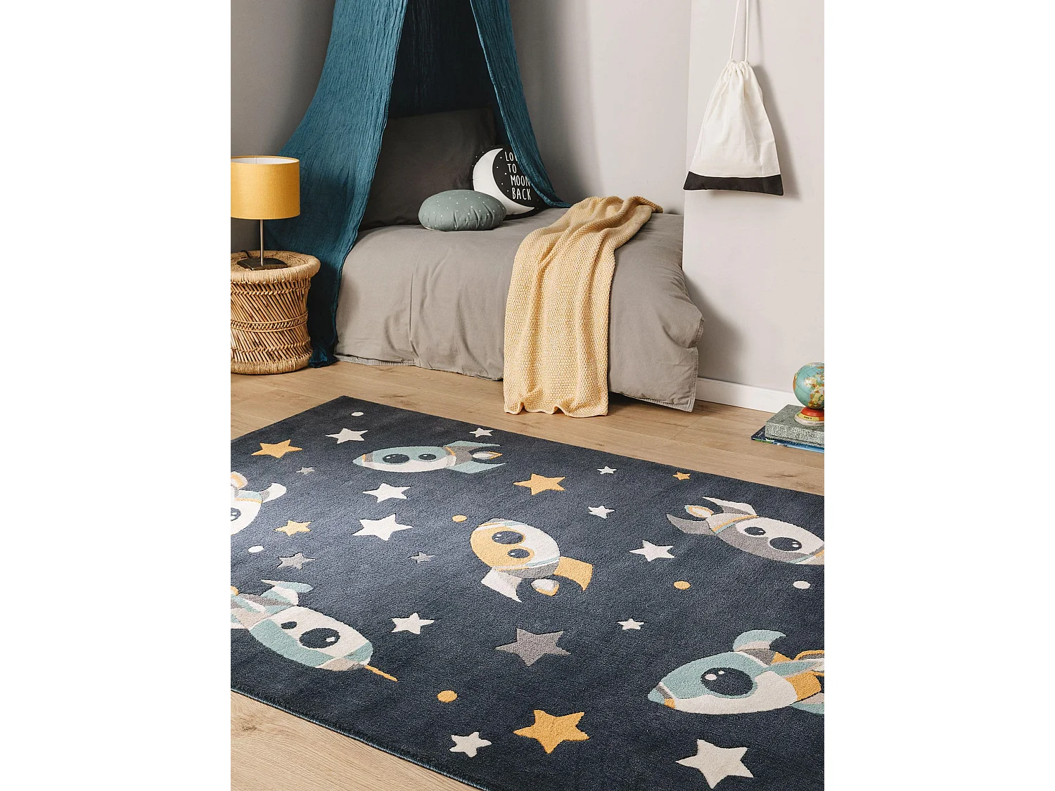 Tapis enfant Apollo Bleu 140x200 cm