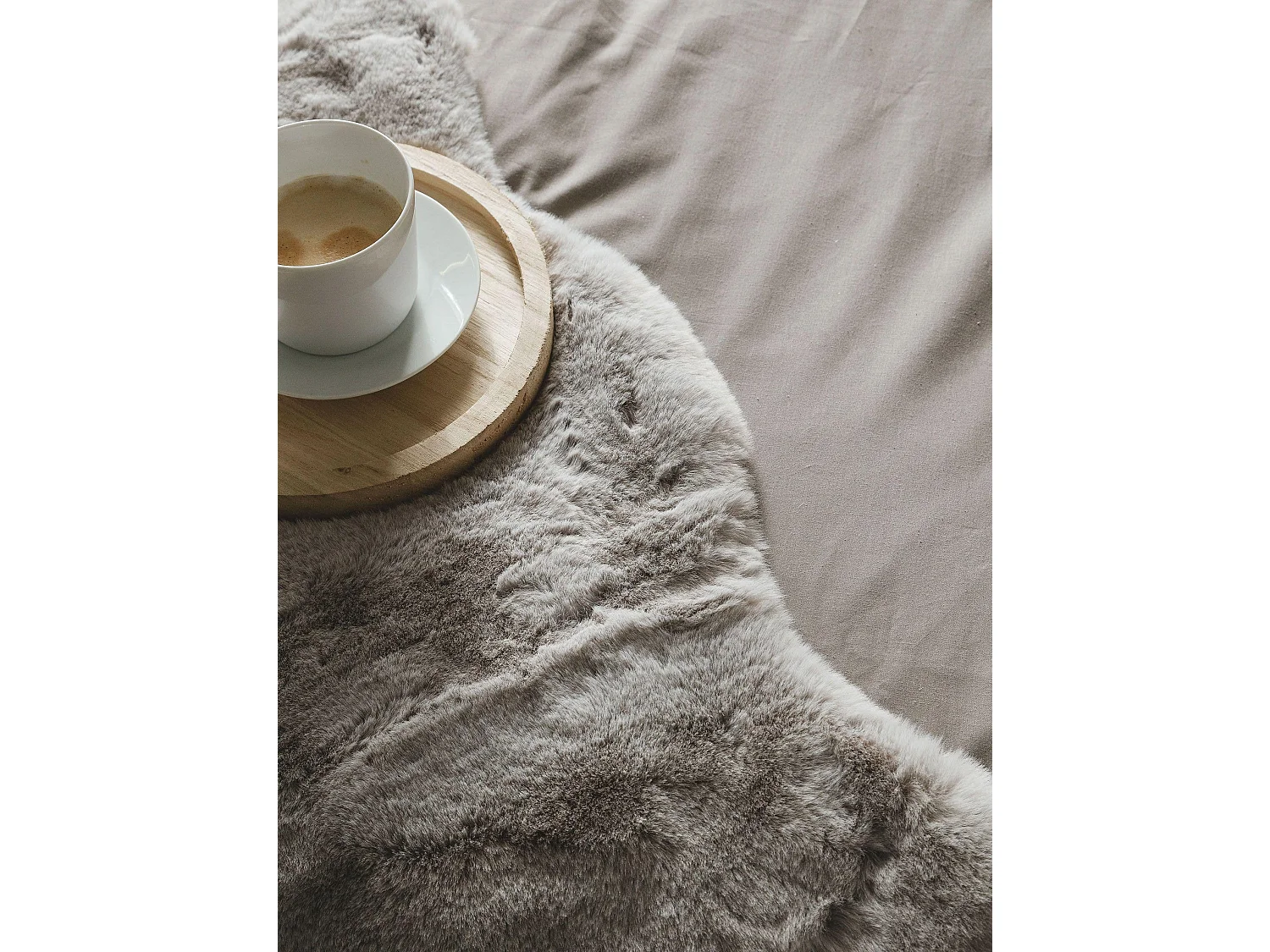 Fausse Fourrure Dave Gris 60x90 cm