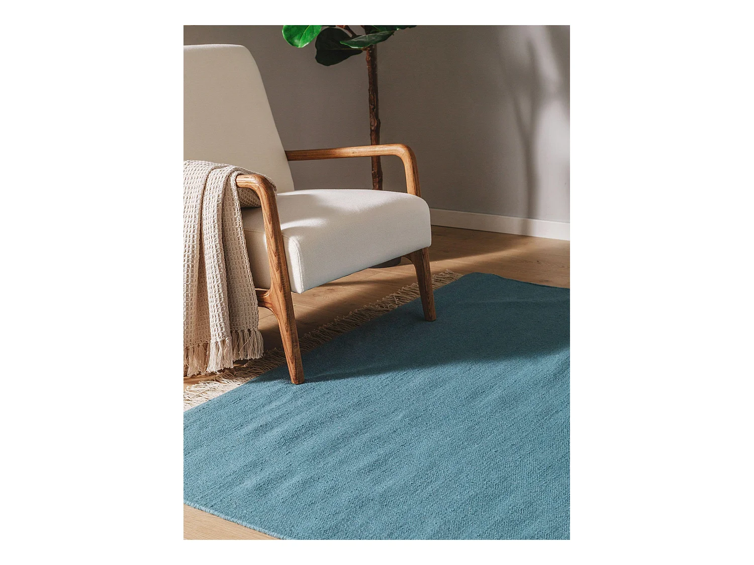 Tapis de laine Liv Bleu clair 200x300 cm