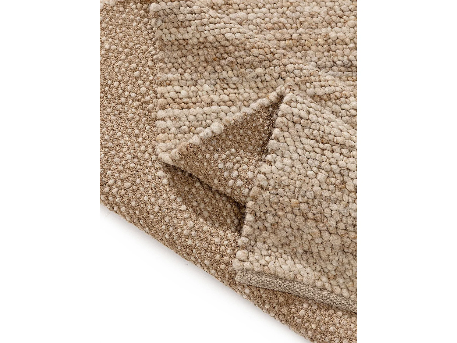 Tapis de laine Finn Beige 100x150 cm