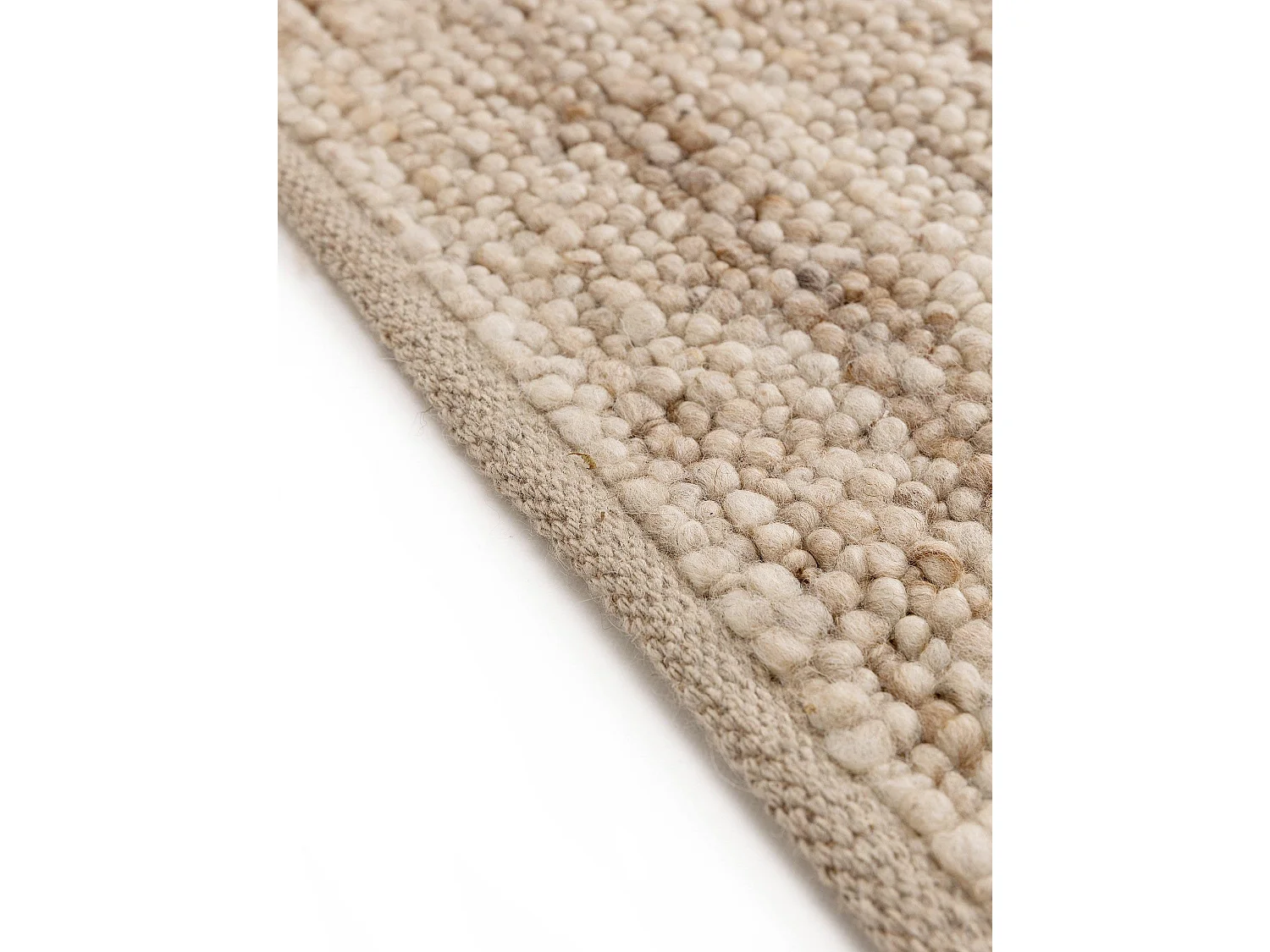 Tapis de laine Finn Beige 100x150 cm