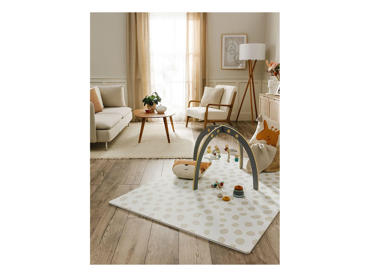 Tapis de jeu Savannah Beige 120x180 cm