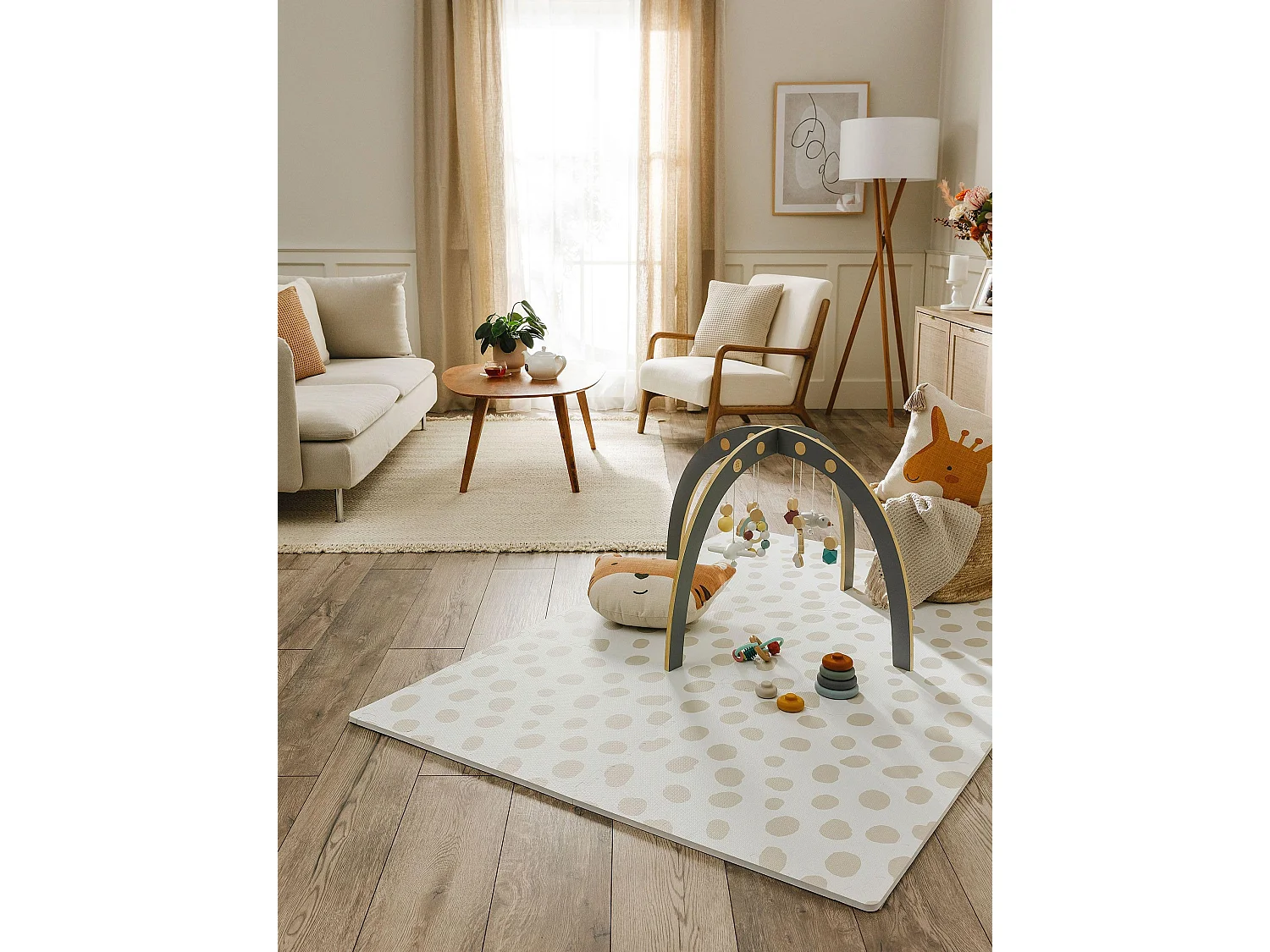 Tapis de jeu Savannah Beige 120x180 cm