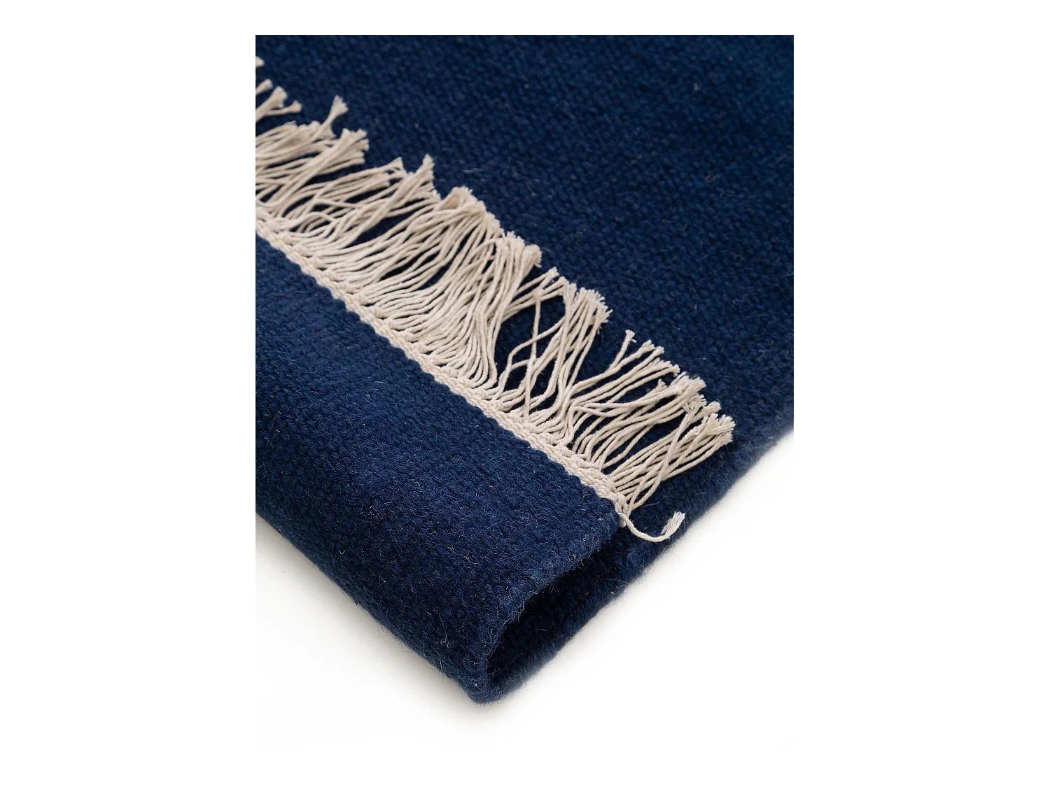 Tapis de laine Liv Bleu foncé 80x150 cm