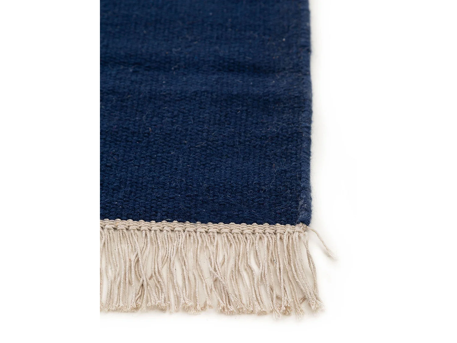 Tapis de laine Liv Bleu foncé 80x150 cm