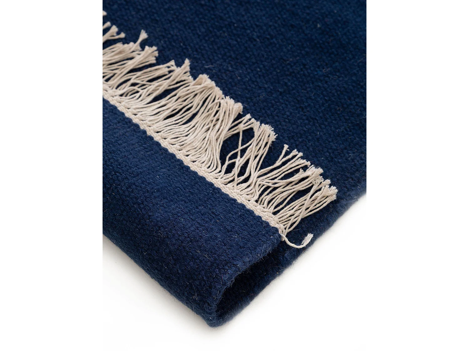 Tapis de laine Liv Bleu foncé 80x150 cm