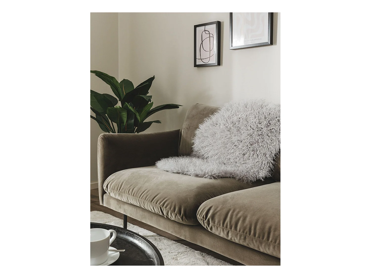 Fausse Fourrure Oscar Gris 60x90 cm