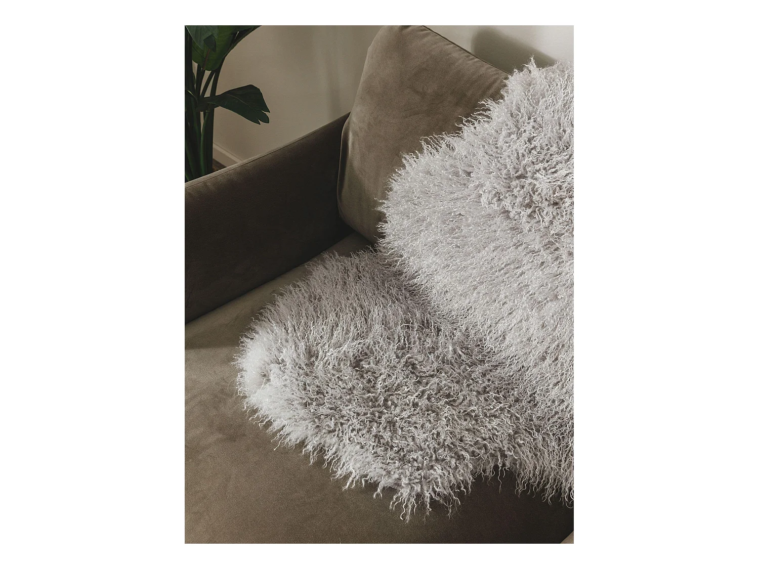 Fausse Fourrure Oscar Gris 60x90 cm