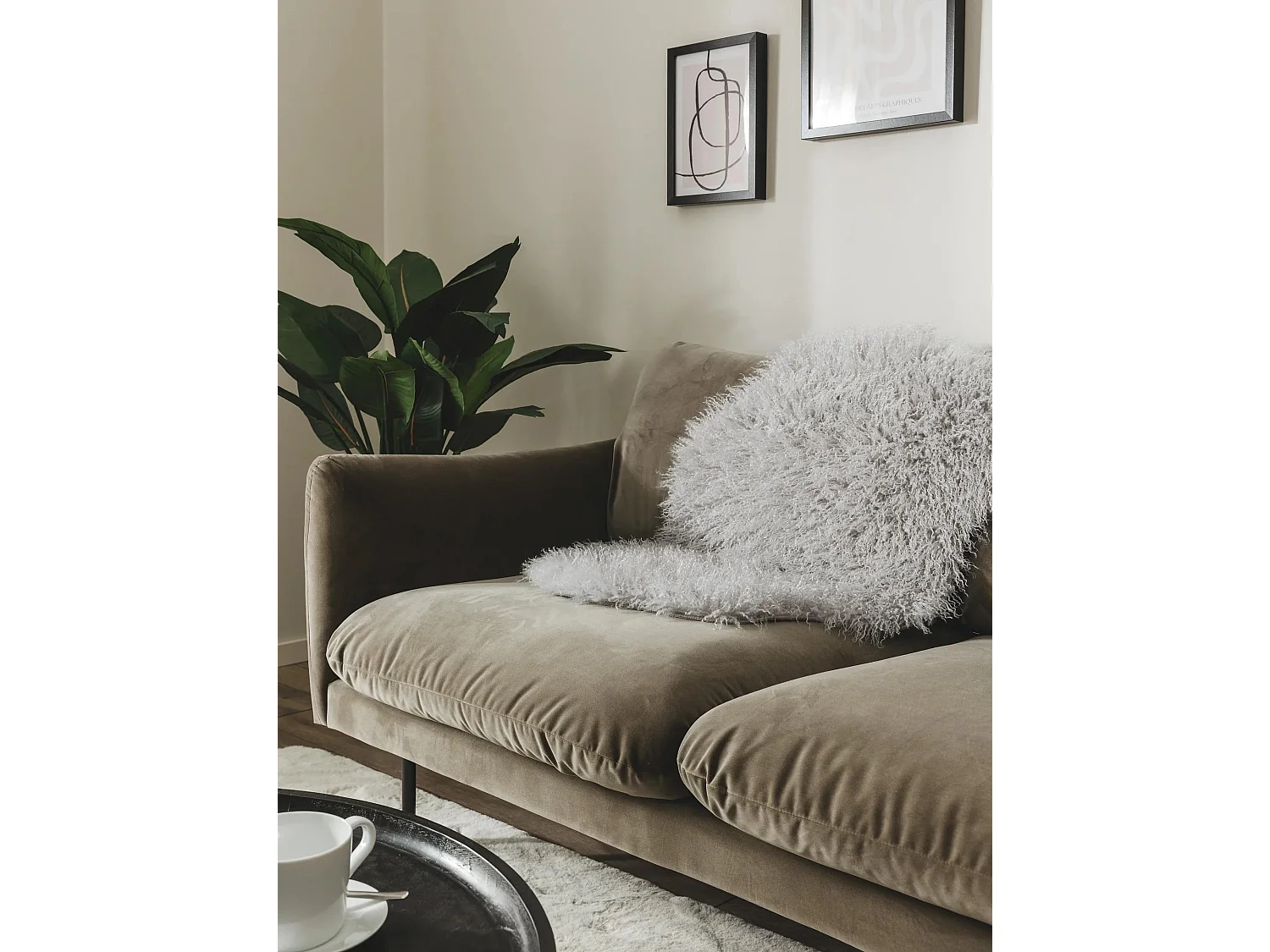 Fausse Fourrure Oscar Gris 60x90 cm