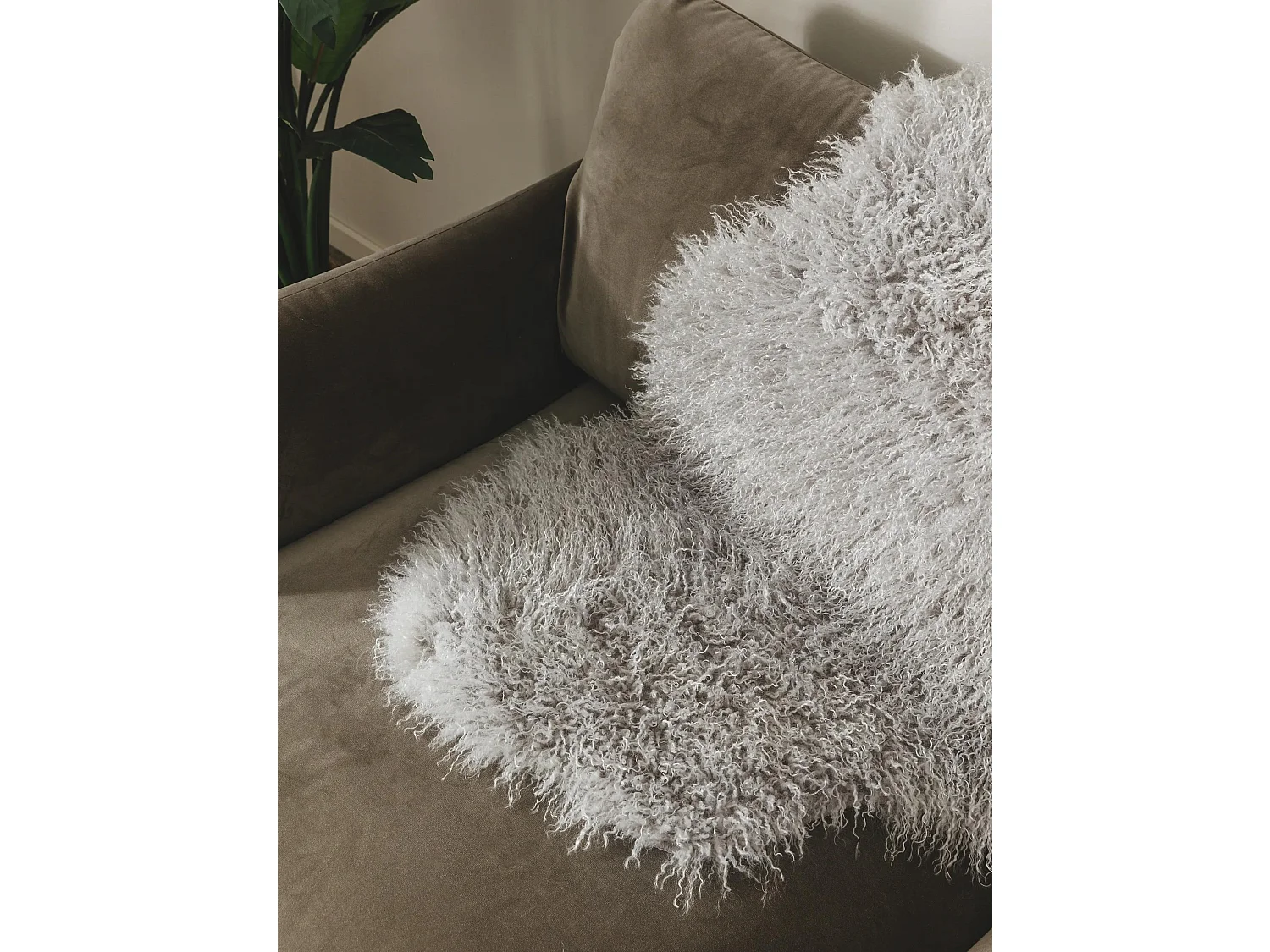 Fausse Fourrure Oscar Gris 60x90 cm