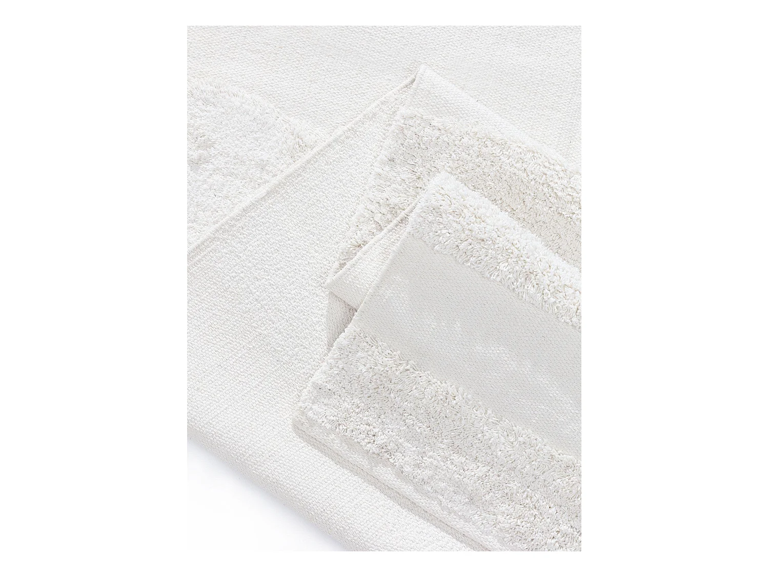 Tapis en coton Isla Crème 200x300 cm