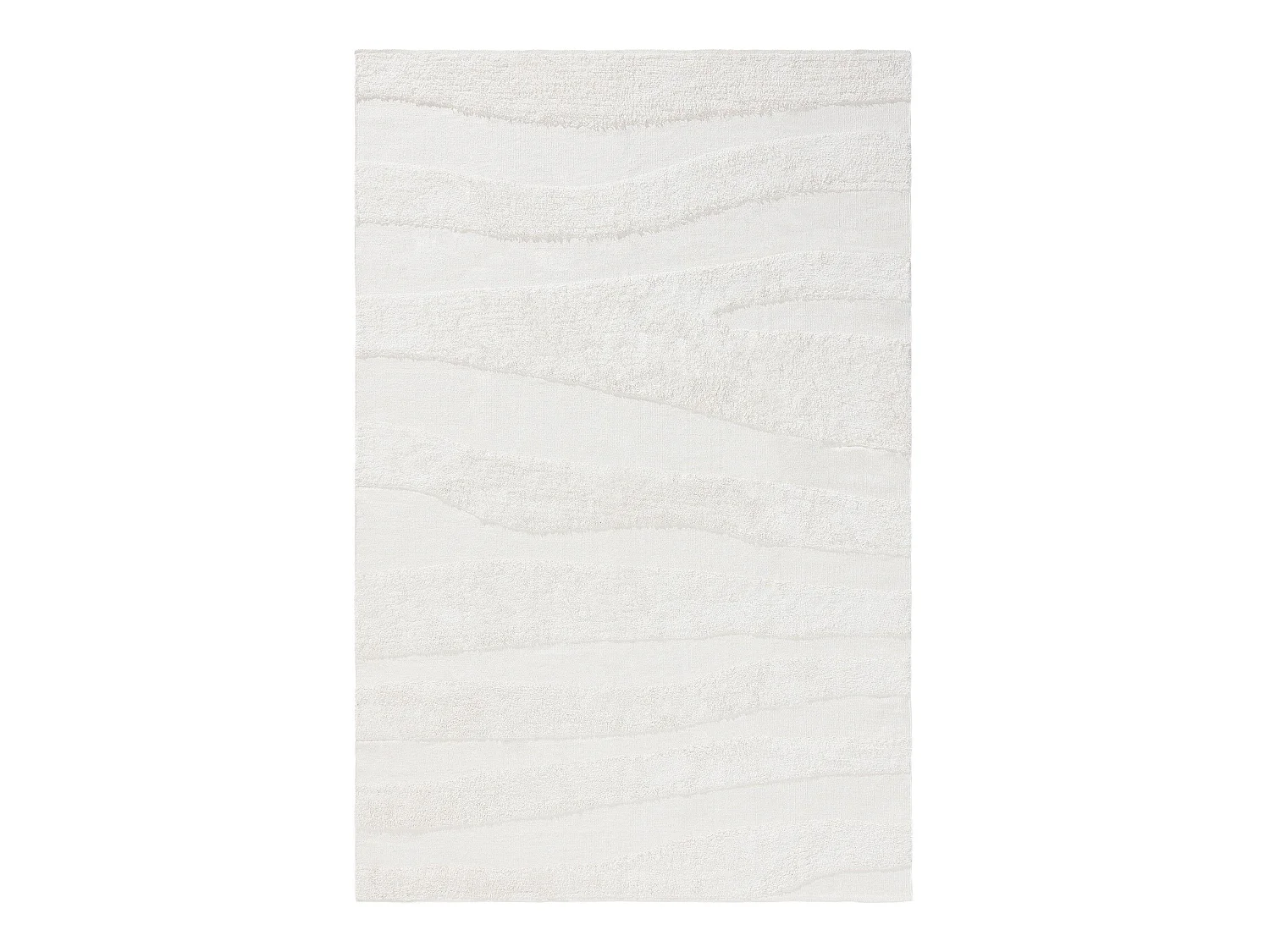 Tapis en coton Isla Crème 200x300 cm