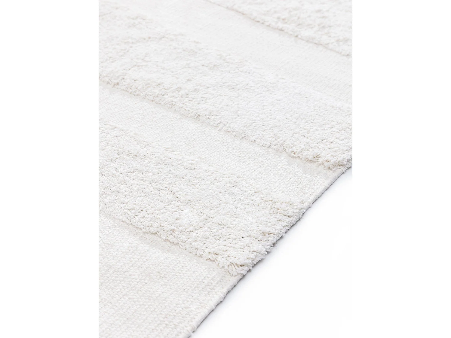 Tapis en coton Isla Crème 200x300 cm