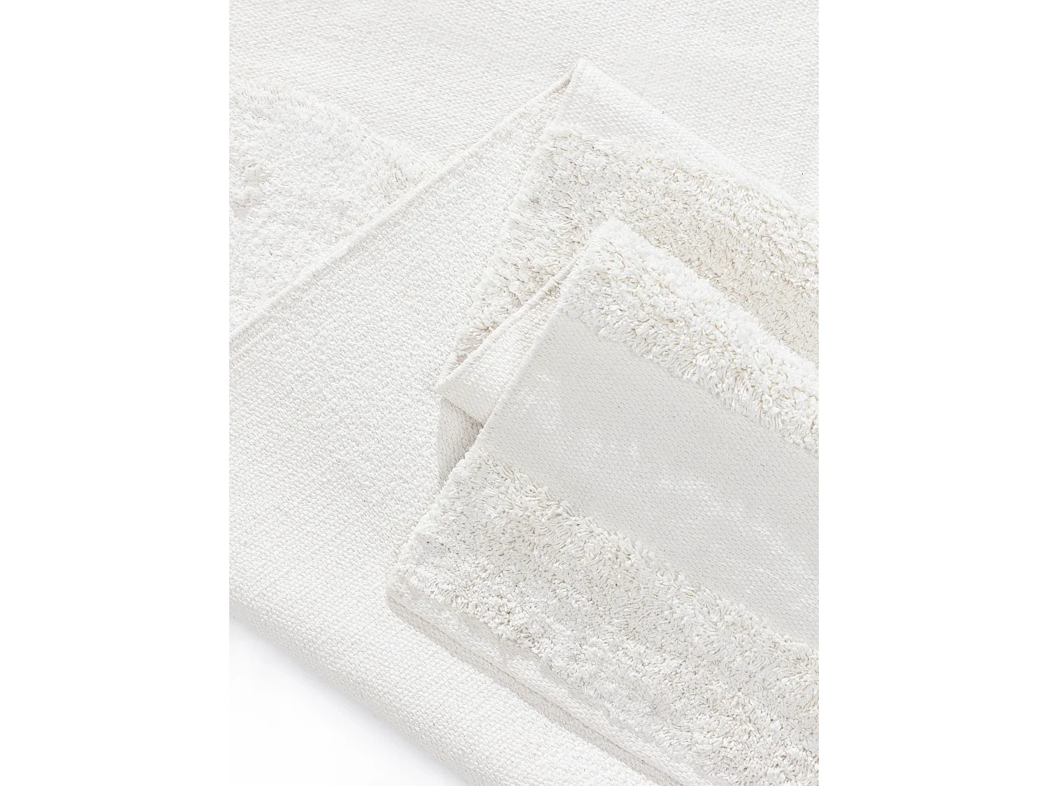 Tapis en coton Isla Crème 200x300 cm