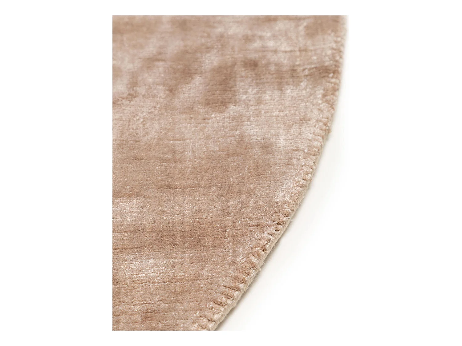 Tapis en viscose Ovale Nela Taupe 150x230 cm