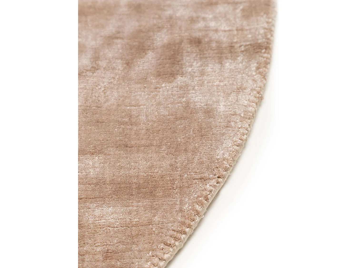 Tapis en viscose Ovale Nela Taupe 150x230 cm